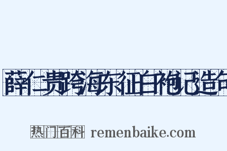 薛仁贵跨海东征白袍记造句是什么意思的图片